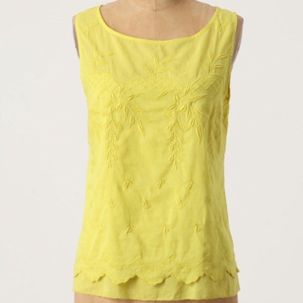 Anthropologie Embroidered Top